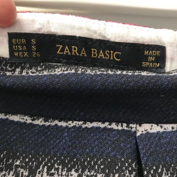 Zara Basic Women’s Full Skirt Color Block Stripe S - Picture 4 of 8